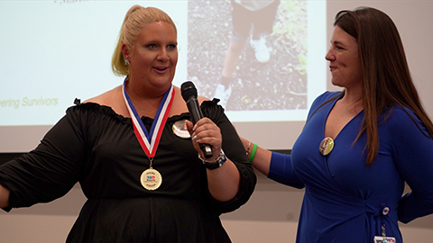 trauma survivor megan bishop and candace pineda