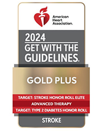 AHA Get with the Guidelines Stroke Gold Plus Certification logo